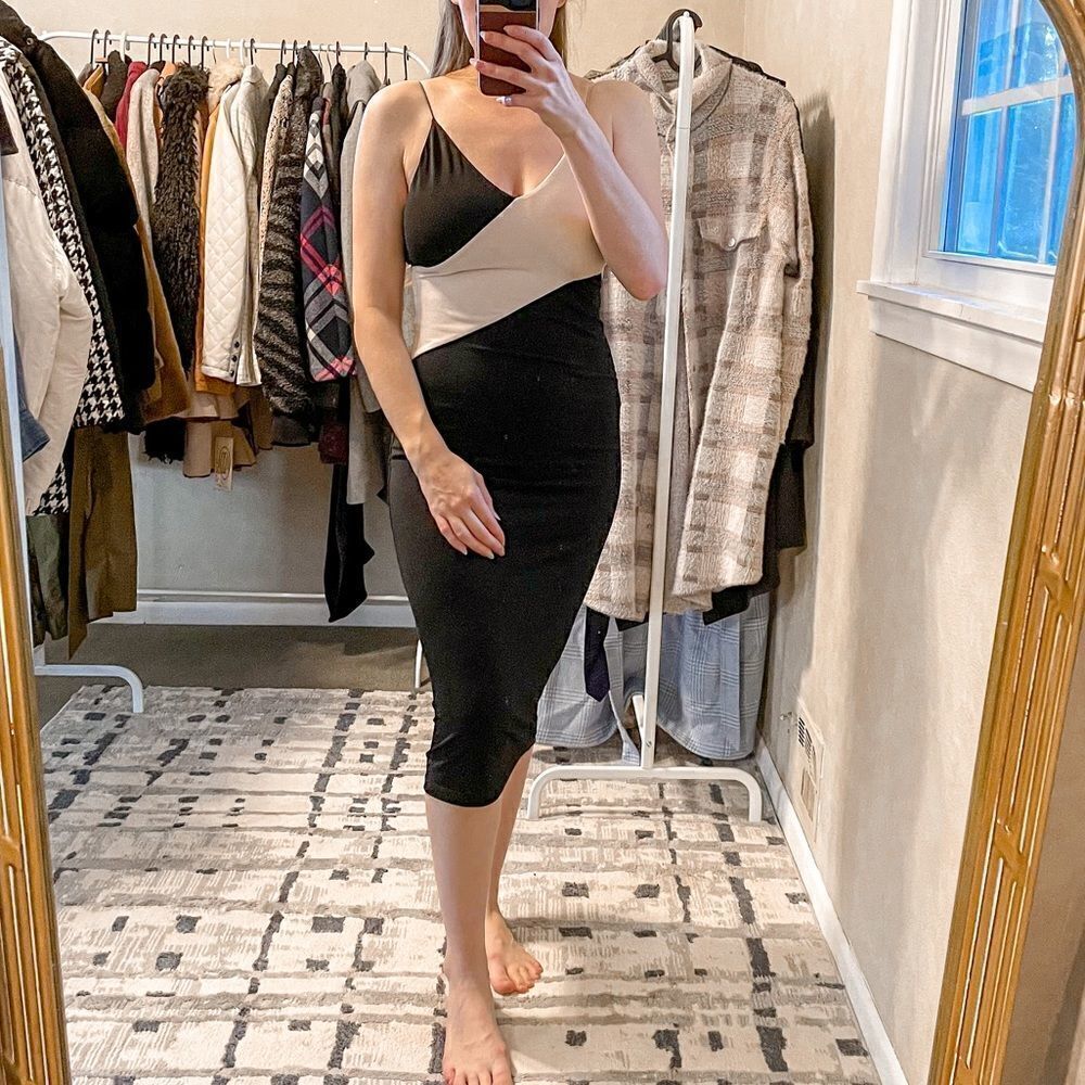Alice + Olivia Aurora Color Block Midi Dress 6